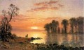 日没のアルバート・ビアシュタットの風景